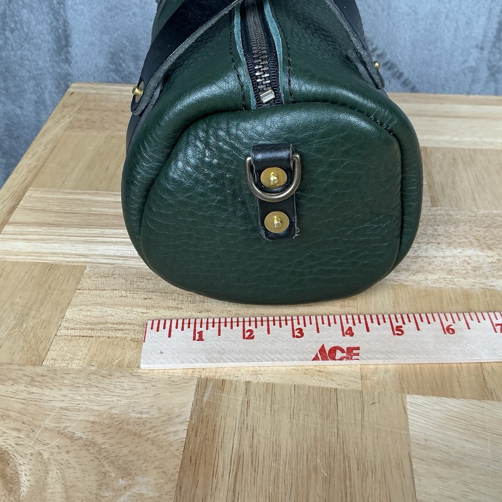 Go Forth Goods Mini Jane Crossbody Bag Forest Green & Black Strap/Trim Purse - Picture 9 of 15